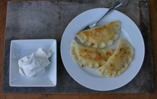 Gluten free potato and cheese pierogi